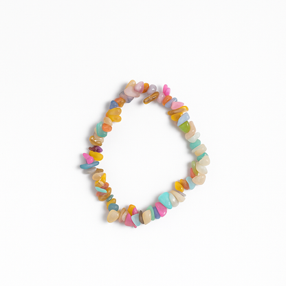 Pulsera de Chips de Minerales Variados
