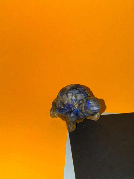 Tortuga De Resina y LapisLazuli