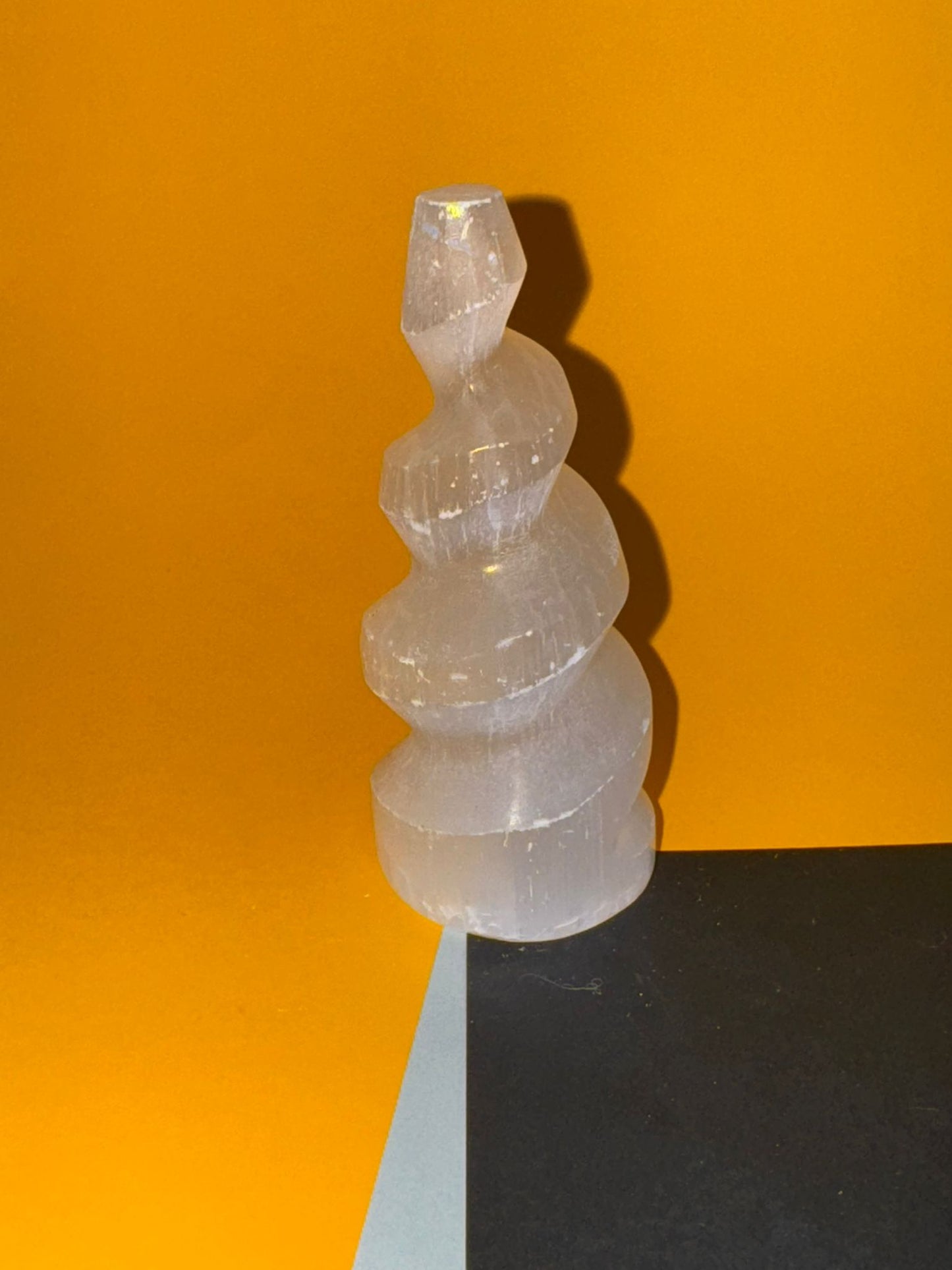 Espiral de Selenita Pulida