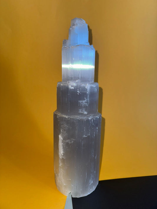 Torre de Selenita – Limpieza, Protección y Energía de Luz